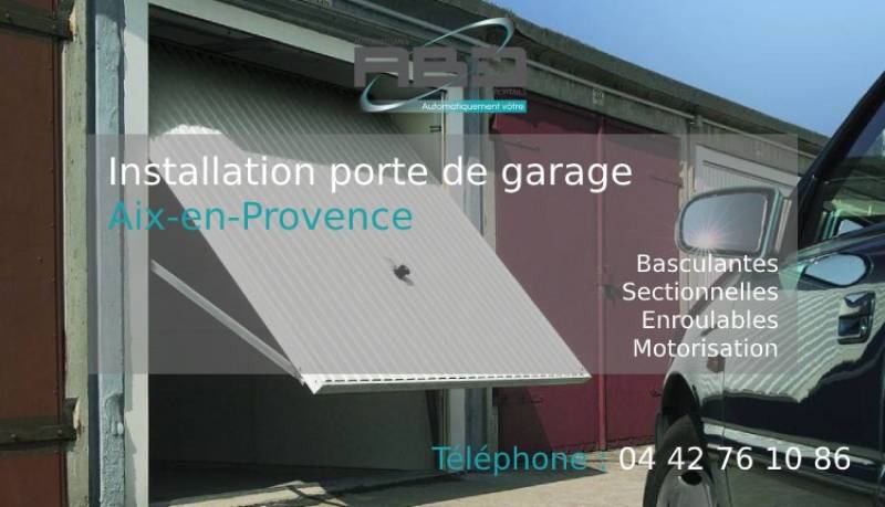 Installation porte de garage Aix-en-Provence