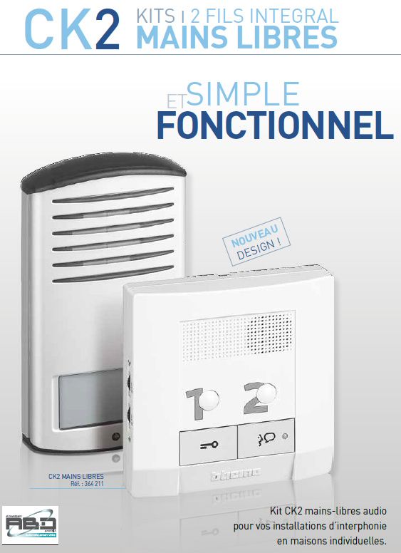 kit audio ck2 bticino chez abd automatismes les pennes mirabeau 13170