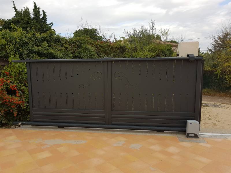 Portail coulissant CAME aluminium