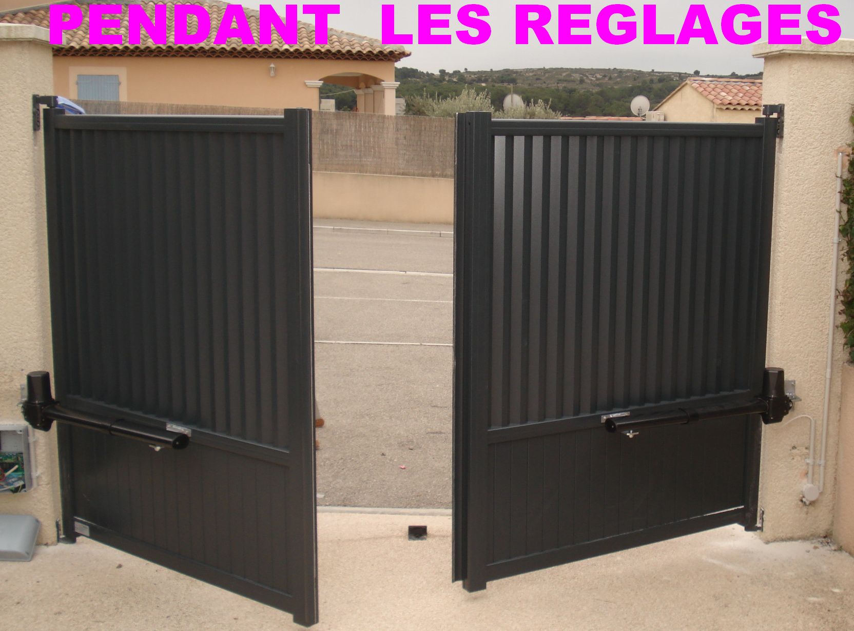 portail aluminium sur mesure motorisé abd automatismes les pennes mirabeau