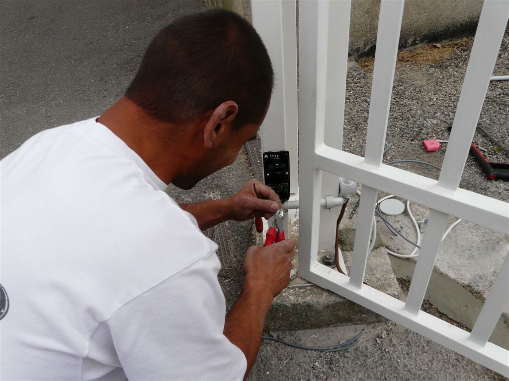 remplacement d'une cellule pour portail électrique