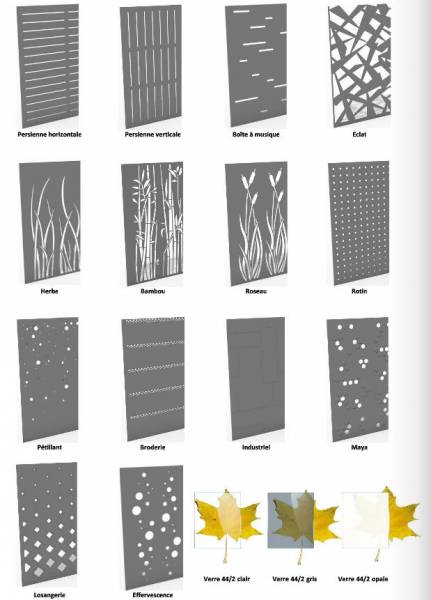 Palissade Cetal ajourée avec décoration en découpe laser, Les Pennes Mirabeau